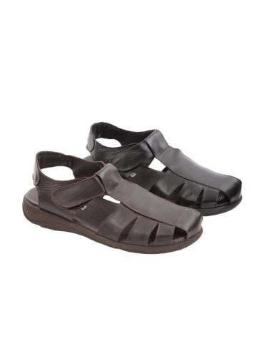 Sandalias Piel con Velcro