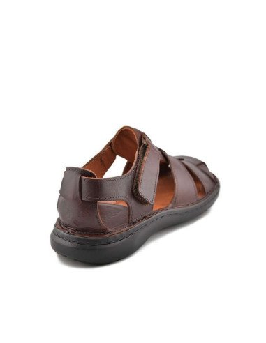 Sandalias caballero de piel