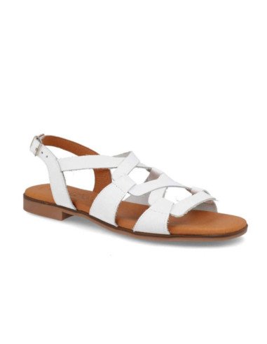 Sandalias romanas planas piel