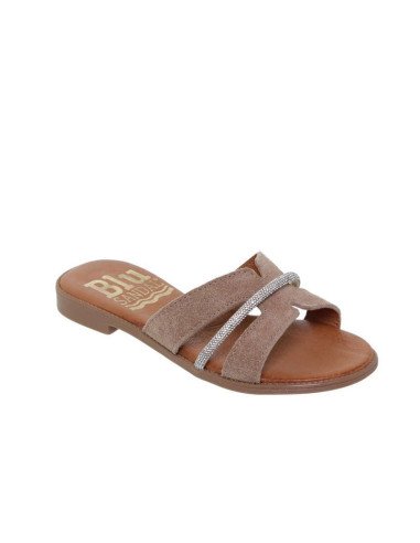 Sandalias Planas Piel Vuelta