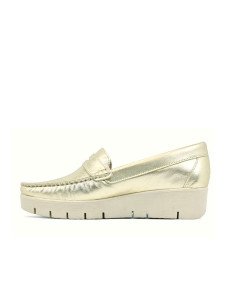 Mocasines mujer piel metalizada 2