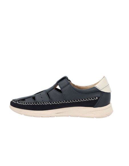 Sandalias Hombre Piel Marino