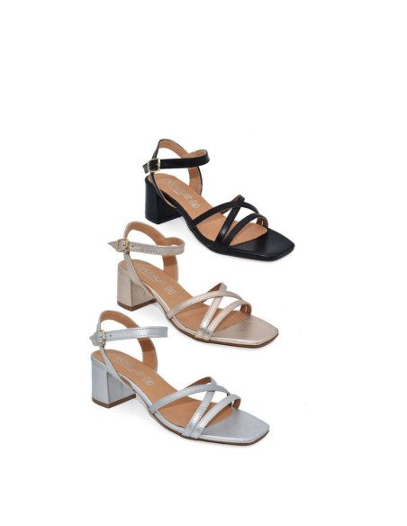 Sandalia Tacón Fiesta Cómodas