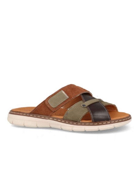 Sandalias Hombre Piel y Gel