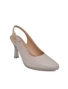 Zapato destalonado ceremonia beige 2