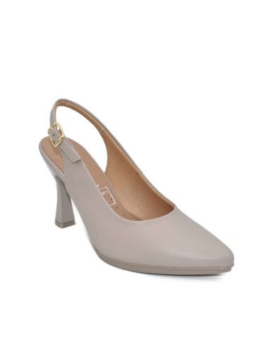 Zapato destalonado ceremonia beige