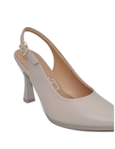 Zapato destalonado ceremonia beige