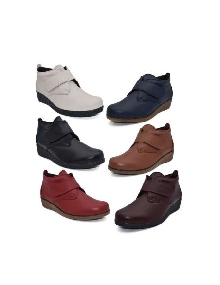 Botines Mujer Cómodo Velcro