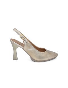 Salón destalonado piel oro