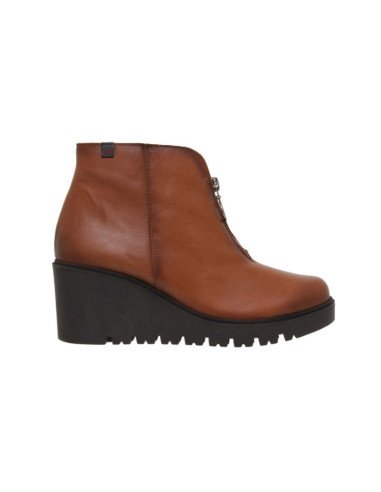 Botines cuña piel suave