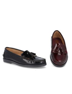 Castellanos borlas flecos mujer