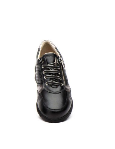 Zapatos sport piel negro