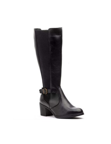 Botas altas piel negras