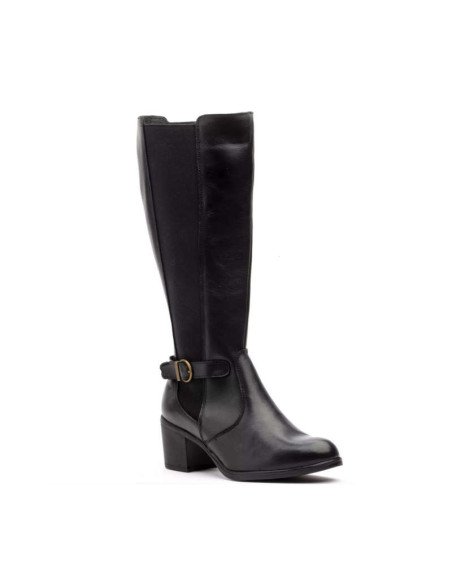 Botas altas piel negras