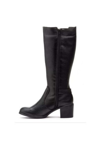 Botas altas piel negras