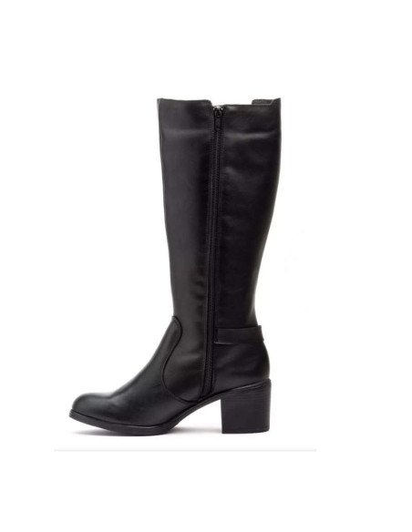 Botas altas piel negras