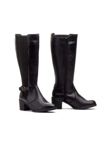 Botas altas piel negras