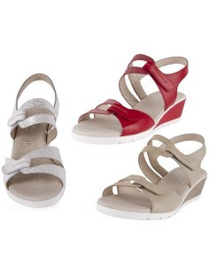 Wedge leather sandals 1