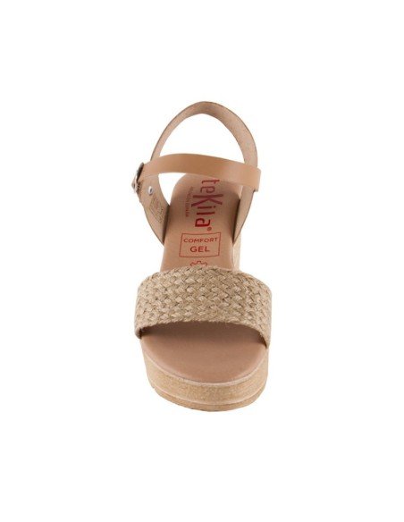 Sandalias mujer cuña yute 3