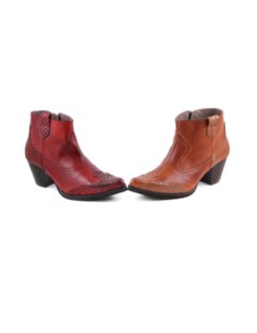 Booties Woman Leather Cheap