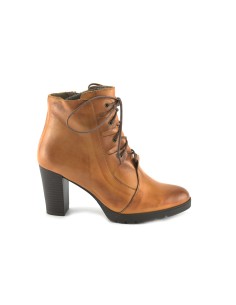 Booties Woman Heel Leather Laces