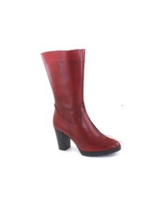 Botas Mujer Piel Tacón Rojo bda 2