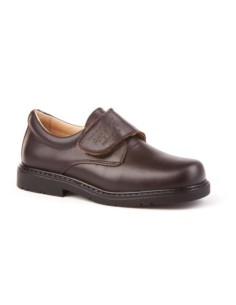 Brown boy school shoe