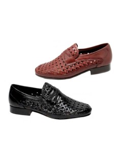 Special wide braided leather shoe