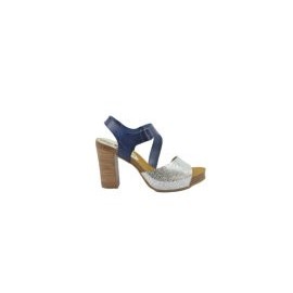 Women's Leather Heeled Sandals - 50% DISCOUNT
