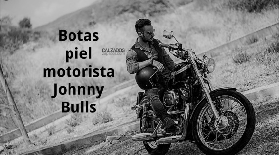 Leather boots and ankle boots for bikers Johnny Bulls