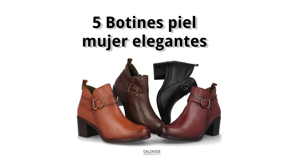 5 Elegant women's leather ankle boots