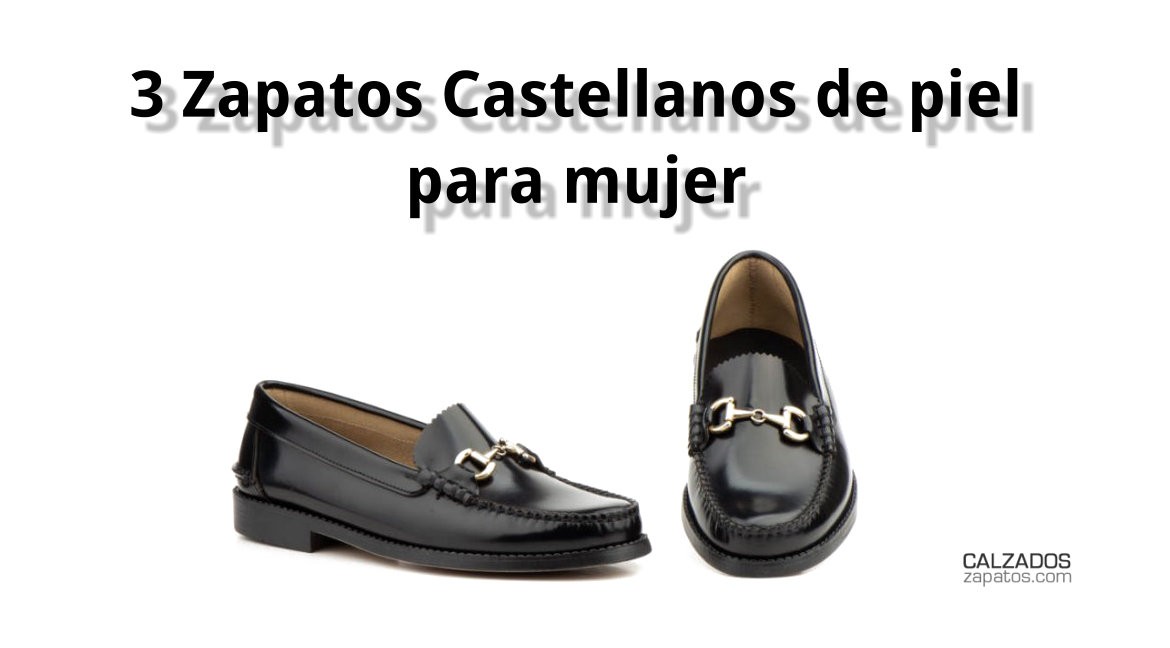 3 Leather Spanish shoes for women