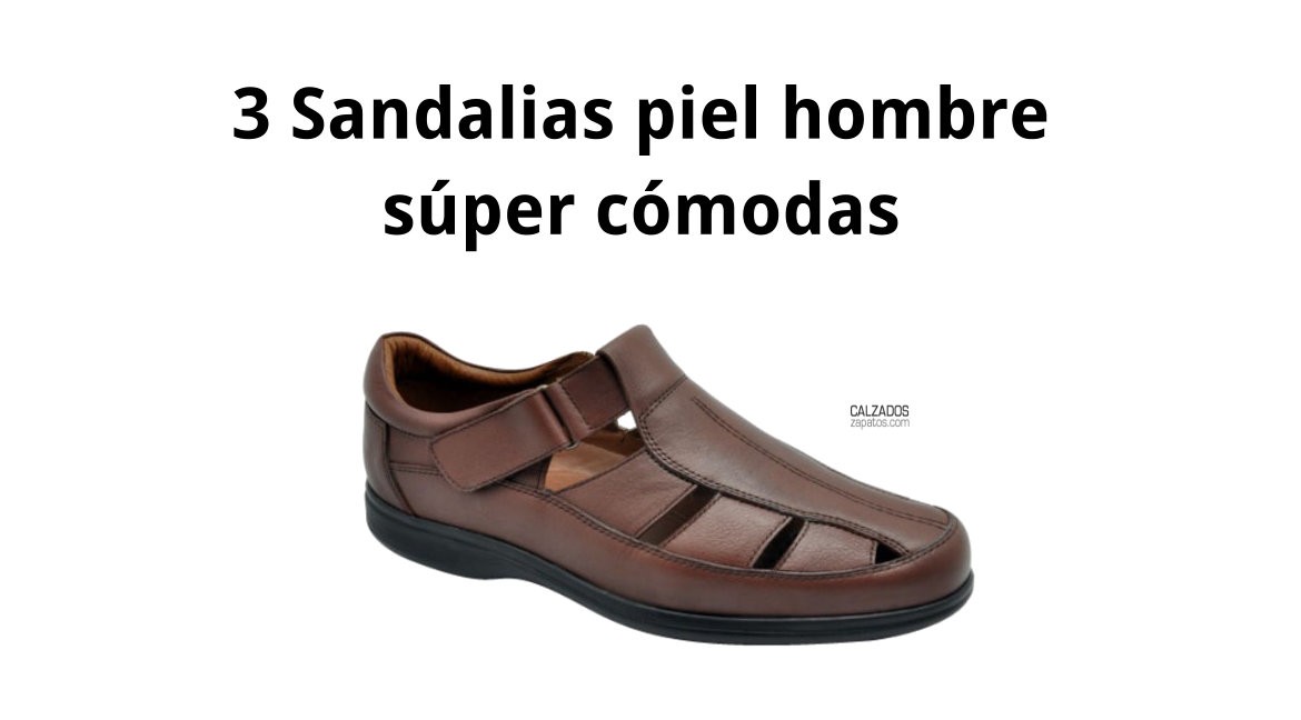 3 Super comfortable men's leather sandals
