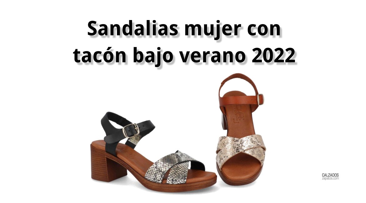 Sandalias mujer con tacón bajo verano 2022