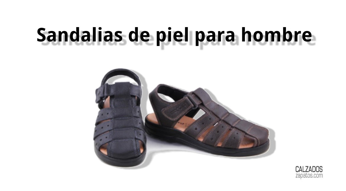 Leather sandals for men