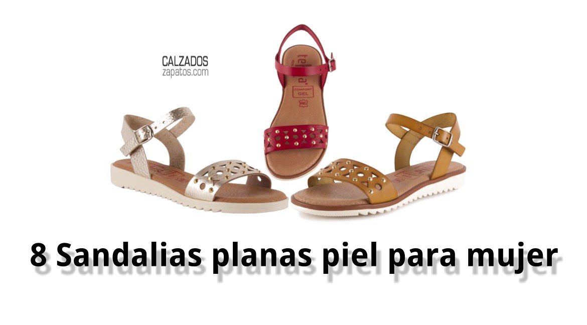 8 Flat leather sandals for women