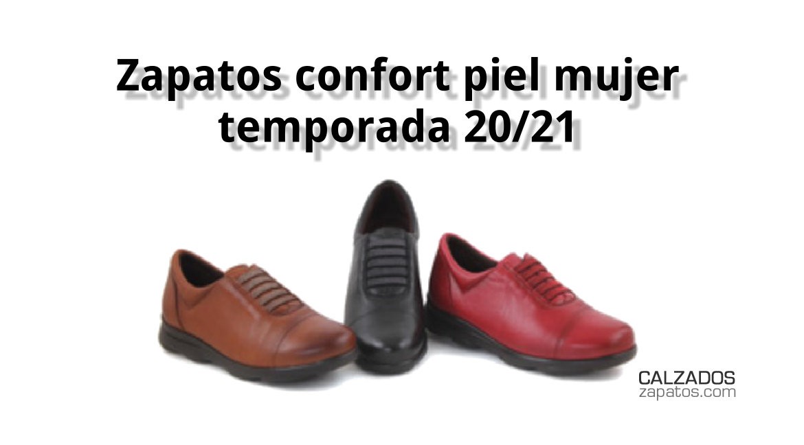 Zapatos confort piel mujer temporada 20/21